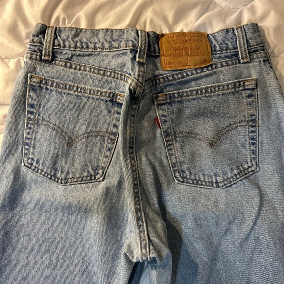 Levi’s Vintage 560 Waist 26 inches Inseam 28 inches Loose fit Straight Leg 1991 - Picture 3 of 11